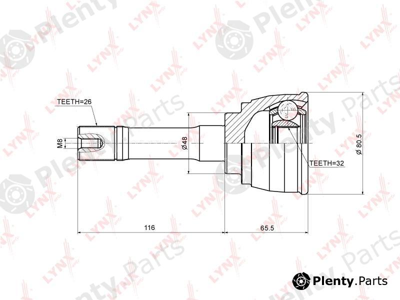  LYNXauto part CO-3711 (CO3711) Joint Kit, drive shaft