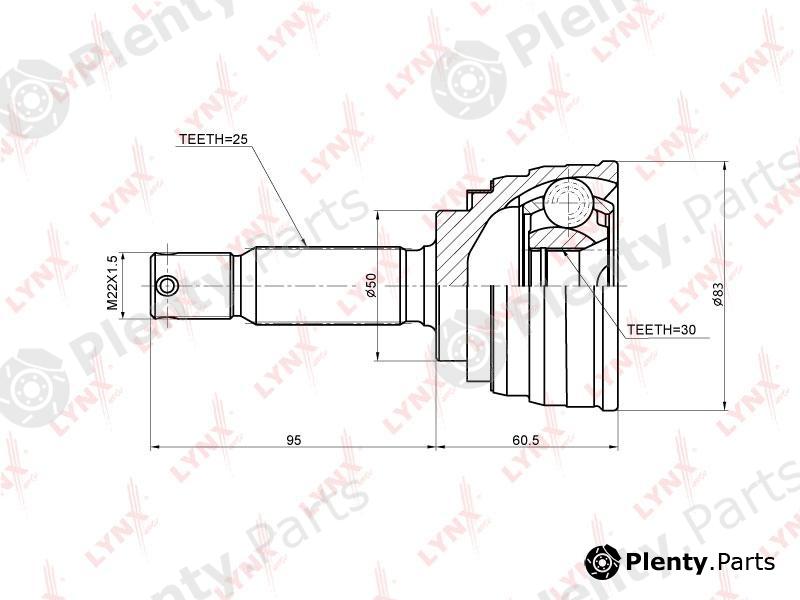  LYNXauto part CO-5519 (CO5519) Joint Kit, drive shaft