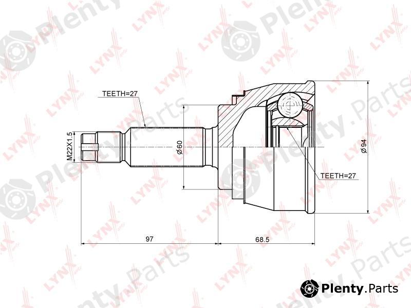  LYNXauto part CO-5520 (CO5520) Joint Kit, drive shaft