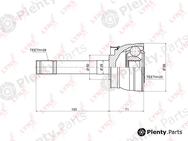  LYNXauto part CO-5791 (CO5791) Joint Kit, drive shaft