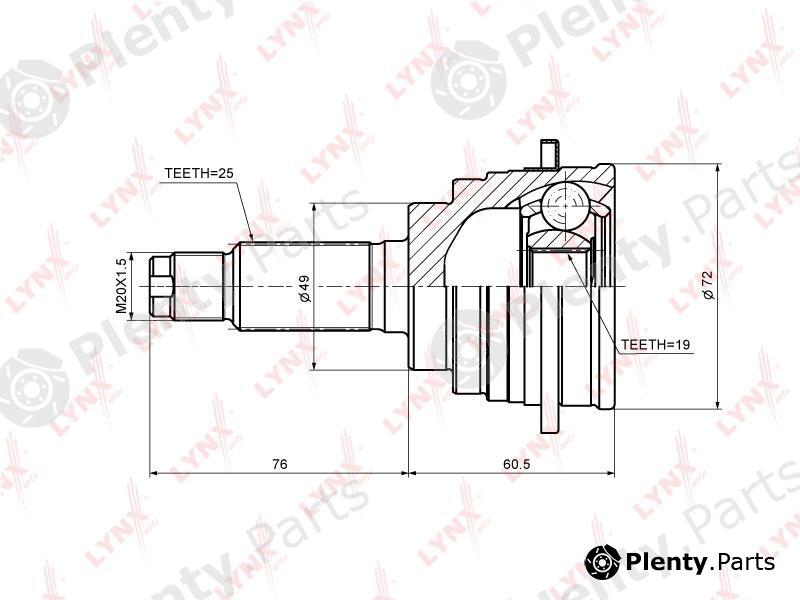  LYNXauto part CO-7328 (CO7328) Joint Kit, drive shaft