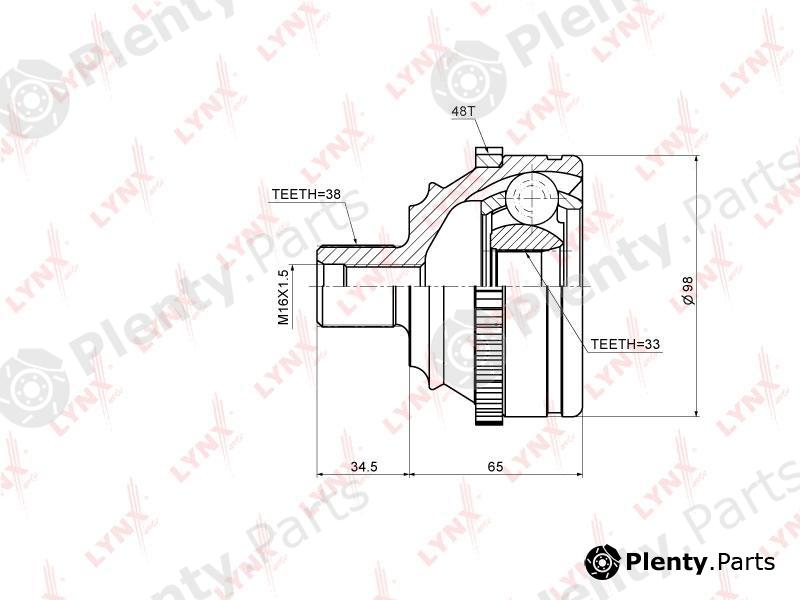  LYNXauto part CO-8023A (CO8023A) Joint Kit, drive shaft