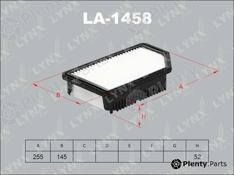  LYNXauto part LA-1458 (LA1458) Air Filter