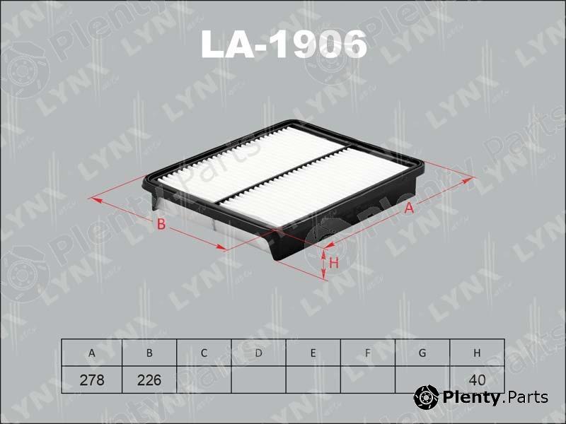  LYNXauto part LA-1906 (LA1906) Air Filter