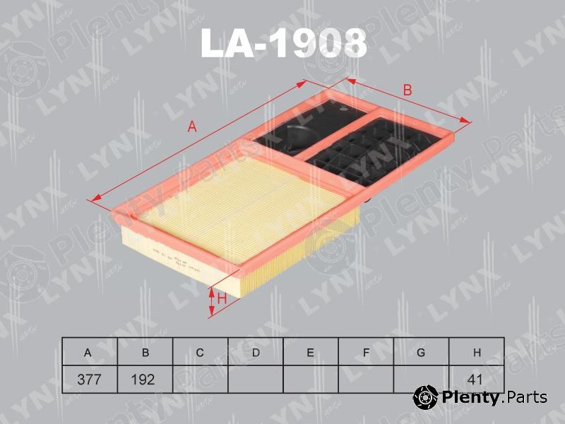  LYNXauto part LA-1908 (LA1908) Air Filter