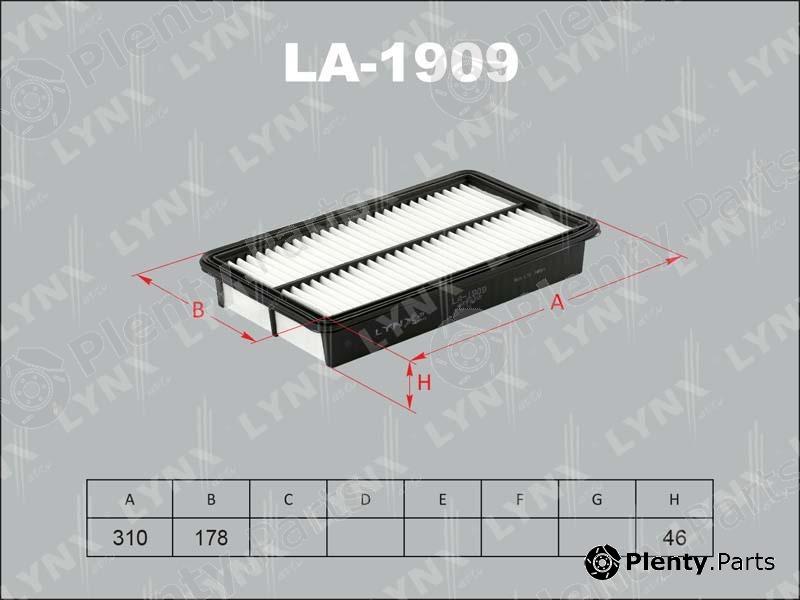  LYNXauto part LA-1909 (LA1909) Air Filter