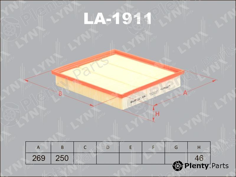  LYNXauto part LA-1911 (LA1911) Air Filter