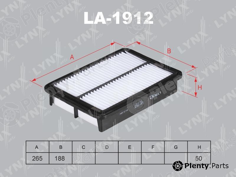  LYNXauto part LA-1912 (LA1912) Air Filter