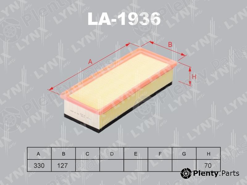  LYNXauto part LA-1936 (LA1936) Air Filter