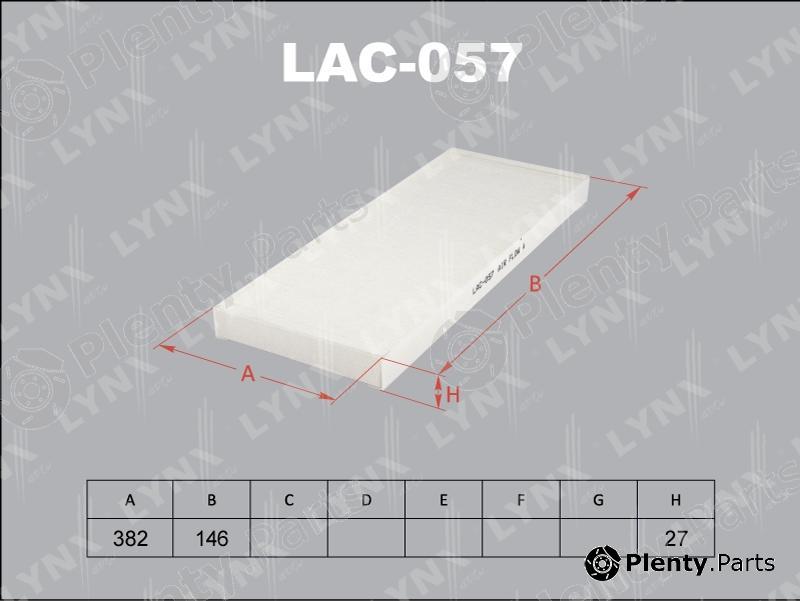  LYNXauto part LAC057 Filter, interior air