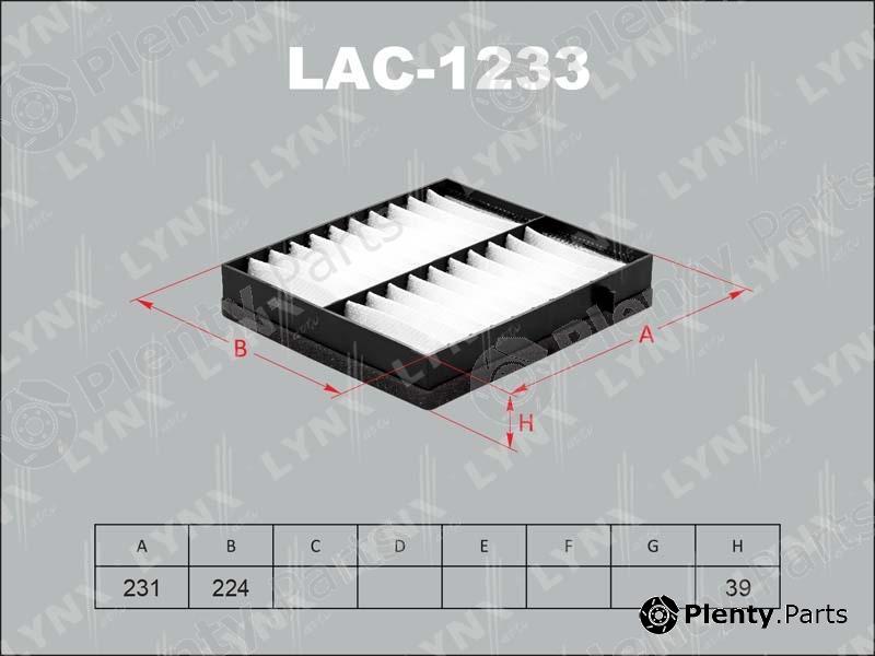  LYNXauto part LAC-1233 (LAC1233) Filter, interior air