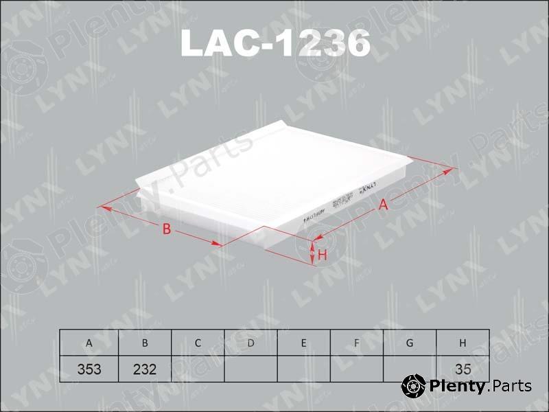  LYNXauto part LAC-1236 (LAC1236) Filter, interior air