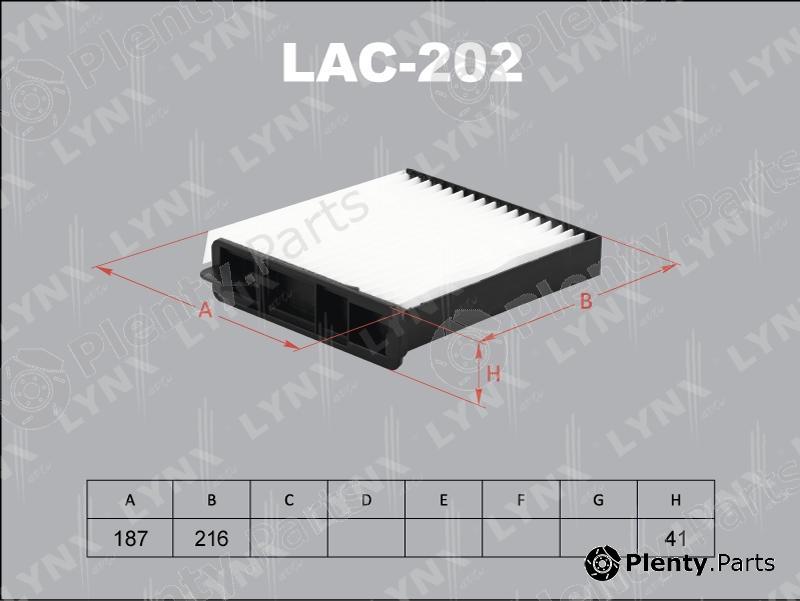  LYNXauto part LAC202 Filter, interior air