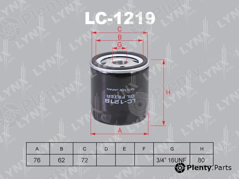  LYNXauto part LC-1219 (LC1219) Oil Filter