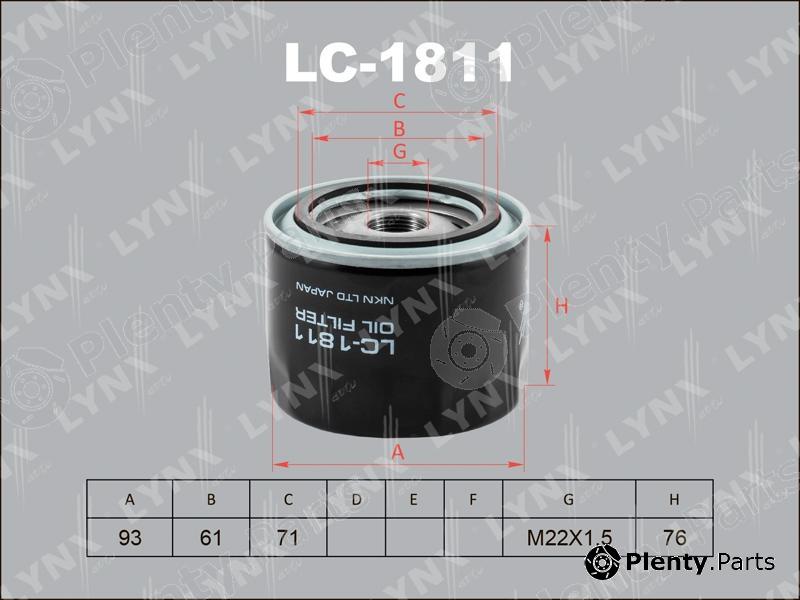  LYNXauto part LC1811 Oil Filter