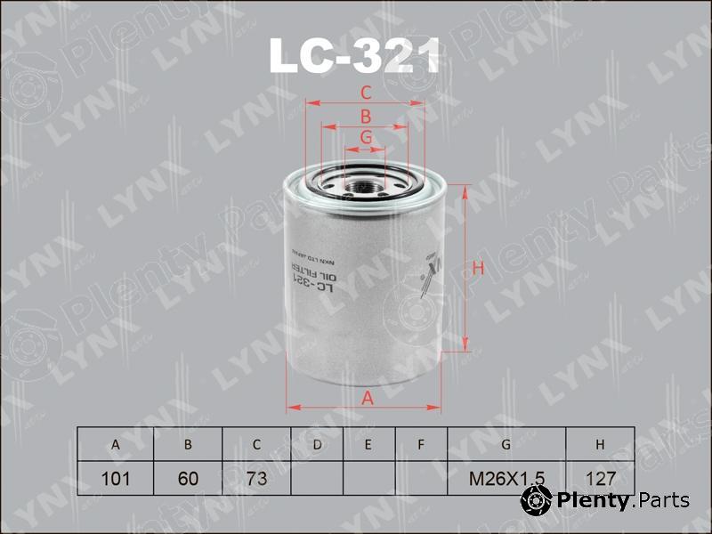  LYNXauto part LC321 Oil Filter