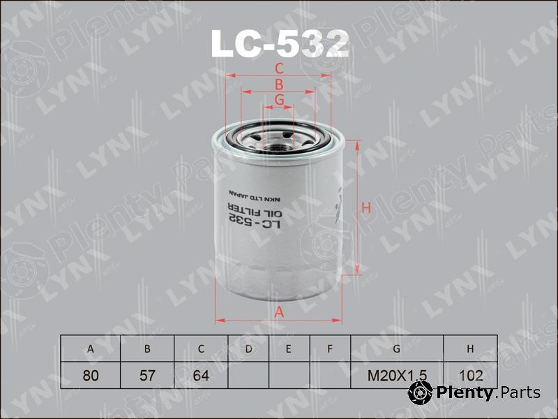  LYNXauto part LC532 Oil Filter