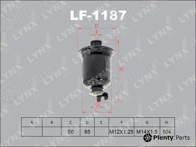  LYNXauto part LF1187 Fuel filter