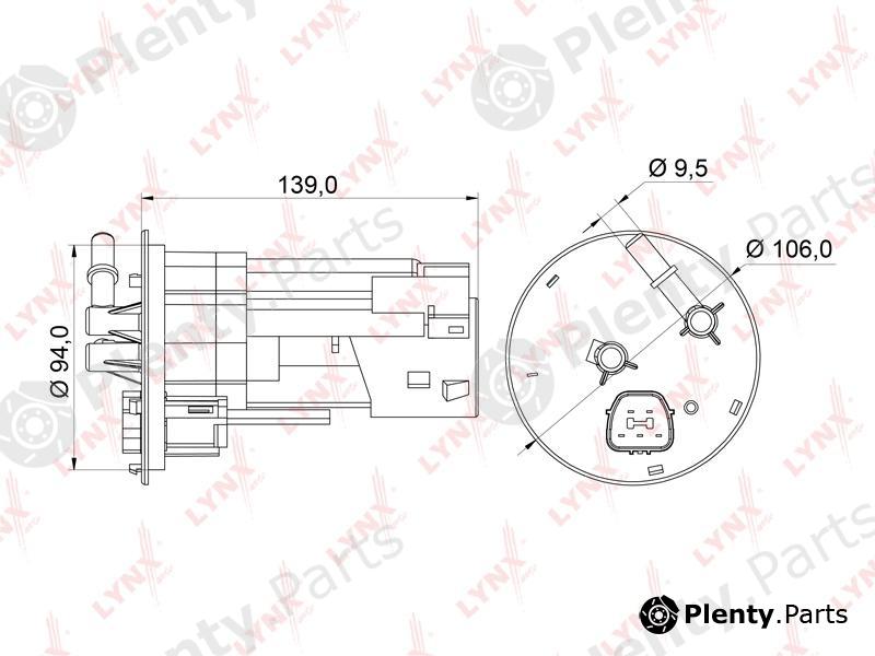  LYNXauto part LF-541M (LF541M) Fuel filter