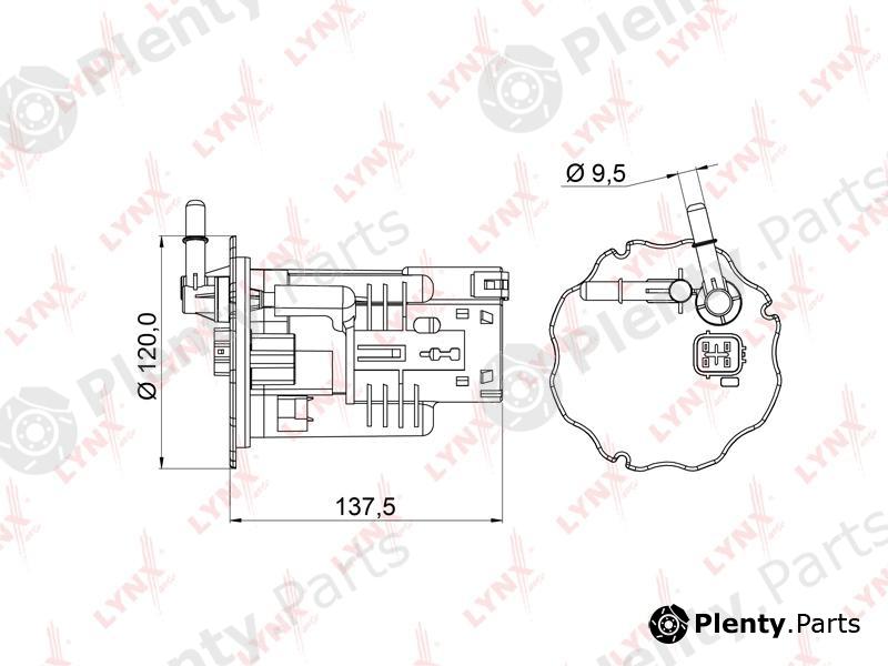  LYNXauto part LF-967M (LF967M) Fuel filter