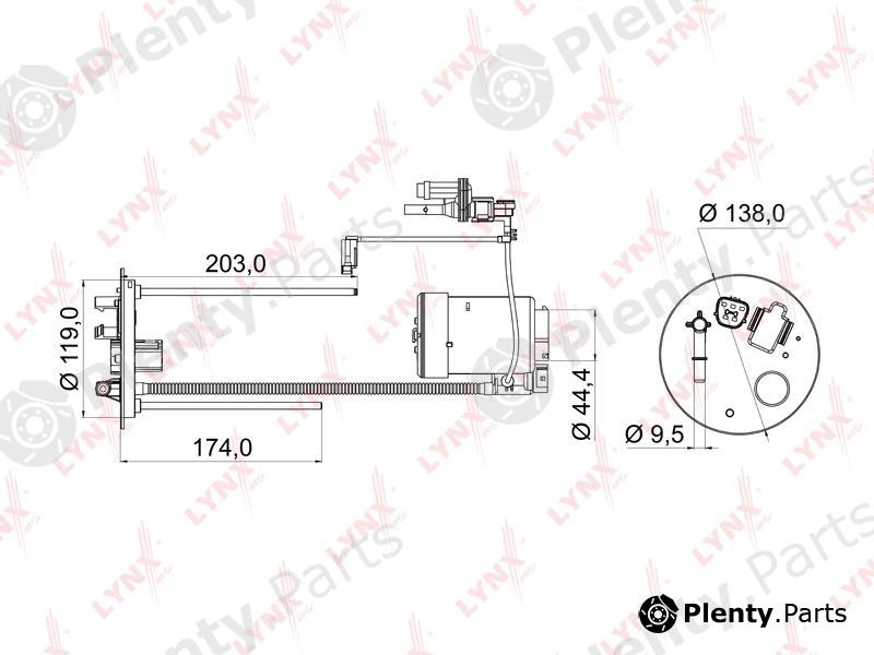  LYNXauto part LF-969M (LF969M) Fuel filter