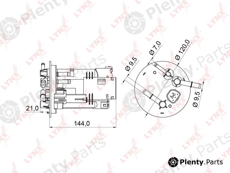  LYNXauto part LF-971M (LF971M) Fuel filter