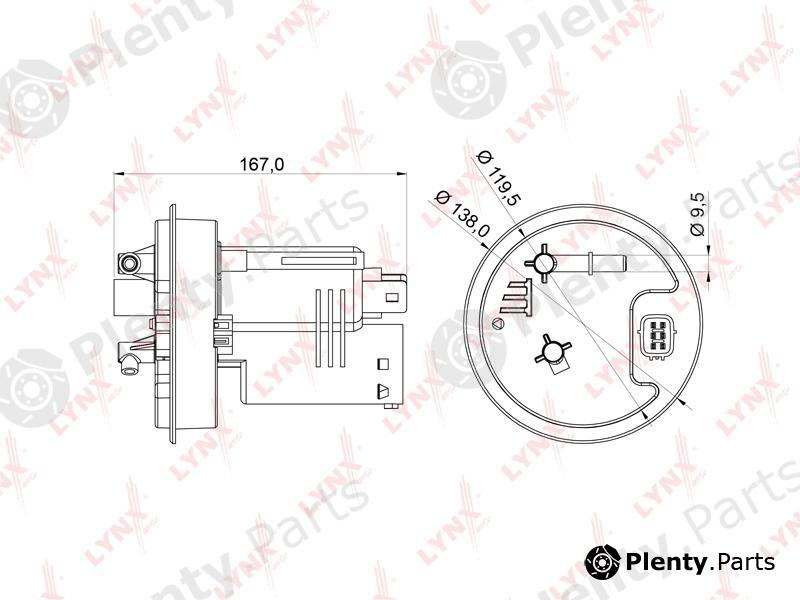  LYNXauto part LF-978M (LF978M) Fuel filter