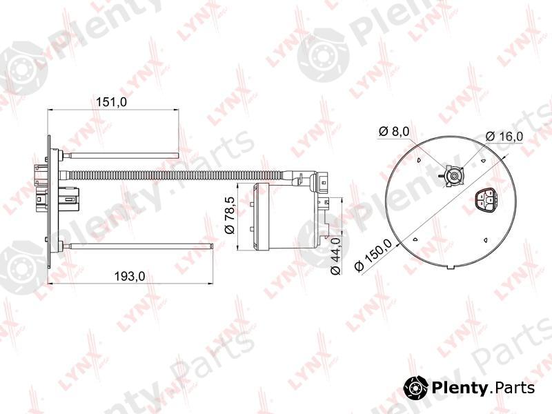  LYNXauto part LF-984M (LF984M) Fuel filter