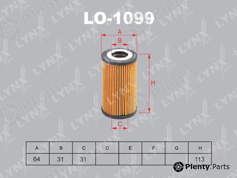  LYNXauto part LO-1099 (LO1099) Oil Filter