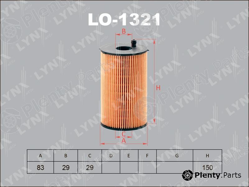  LYNXauto part LO-1321 (LO1321) Oil Filter