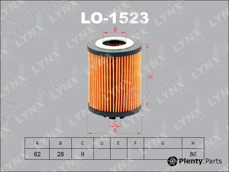  LYNXauto part LO1523 Oil Filter
