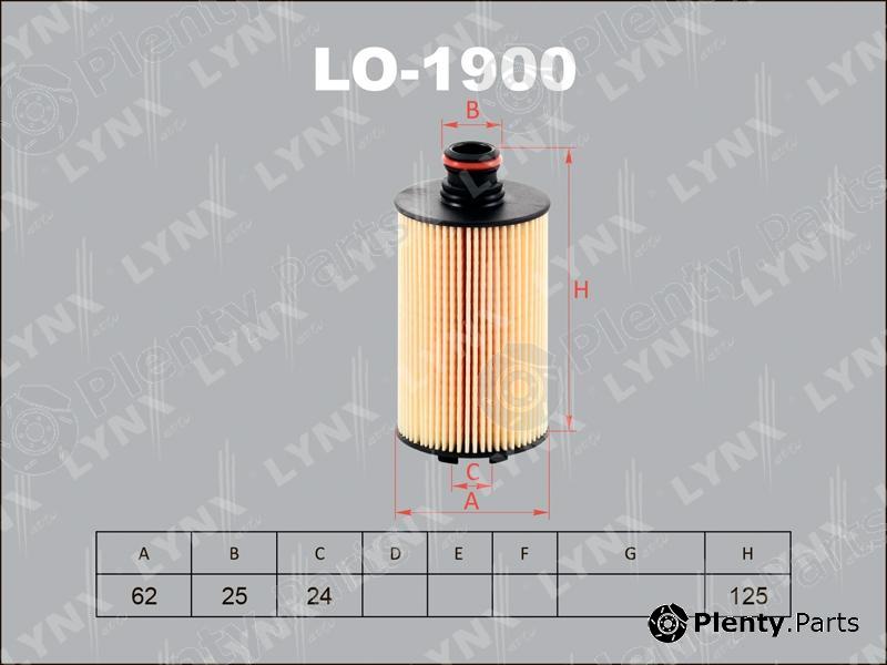  LYNXauto part LO-1900 (LO1900) Oil Filter