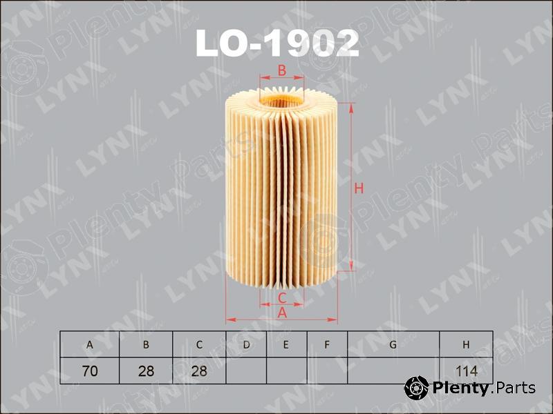  LYNXauto part LO-1902 (LO1902) Oil Filter