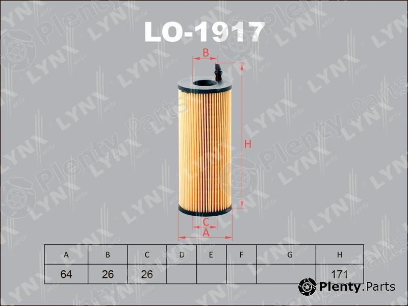  LYNXauto part LO-1917 (LO1917) Oil Filter