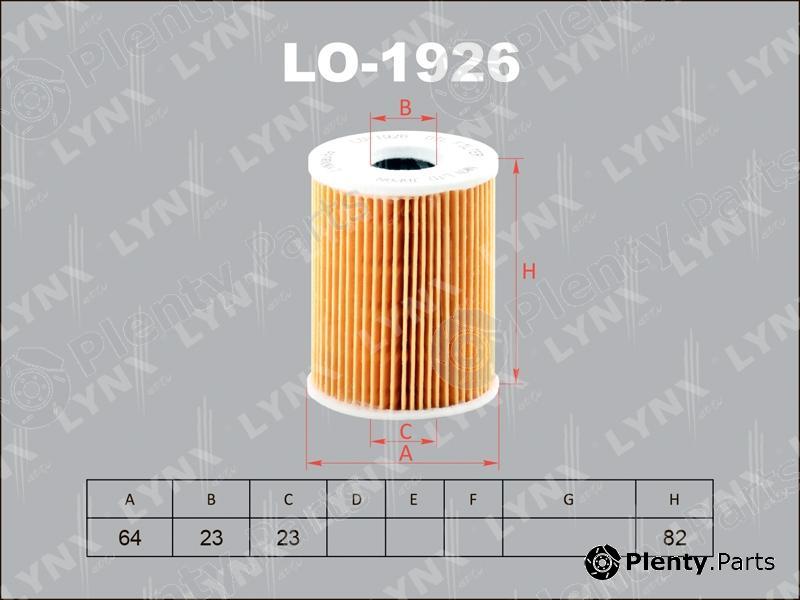  LYNXauto part LO-1926 (LO1926) Oil Filter