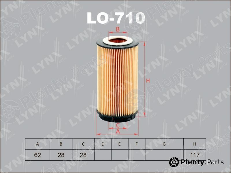  LYNXauto part LO-710 (LO710) Oil Filter