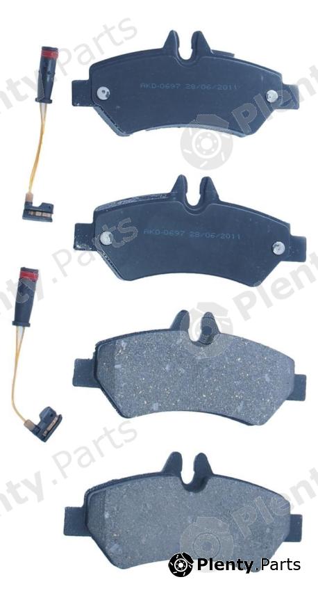  AKYOTO part AKD-0697 (AKD0697) Brake Pad Set, disc brake