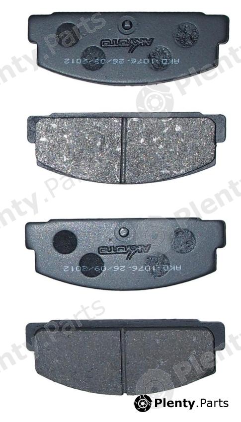  AKYOTO part AKD-1076 (AKD1076) Brake Pad Set, disc brake