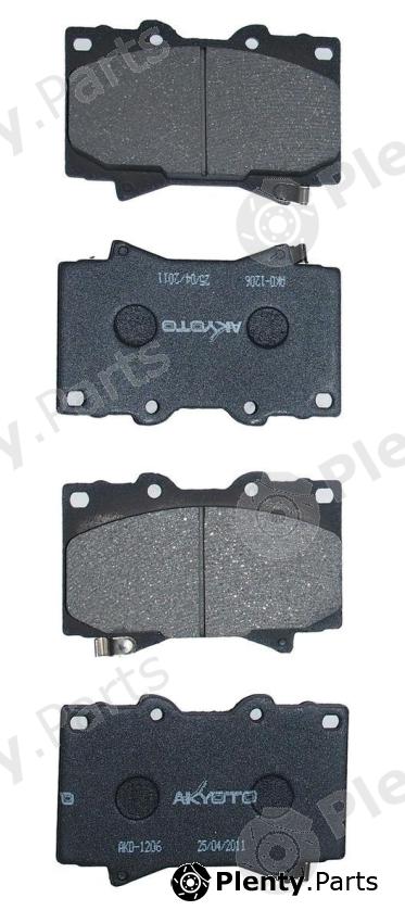  AKYOTO part AKD-1206 (AKD1206) Brake Pad Set, disc brake