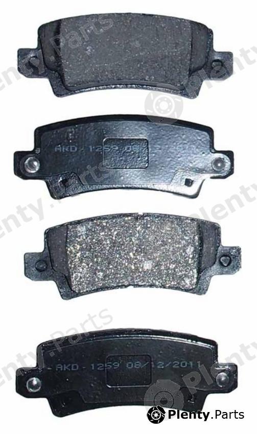  AKYOTO part AKD-1259 (AKD1259) Brake Pad Set, disc brake