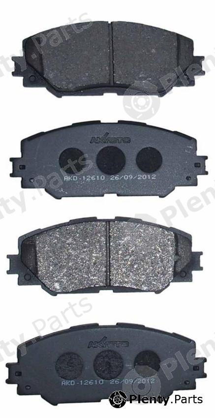  AKYOTO part AKD-12610 (AKD12610) Brake Pad Set, disc brake