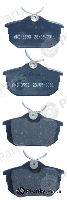  AKYOTO part AKD-3593 (AKD3593) Brake Pad Set, disc brake