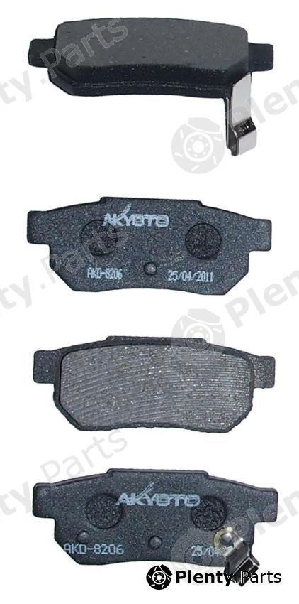  AKYOTO part AKD-8206 (AKD8206) Brake Pad Set, disc brake