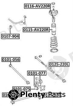 ASVA part 0125220 Rod/Strut, wheel suspension