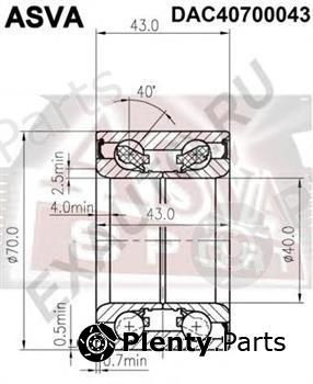  ASVA part DAC40700043 Replacement part