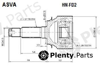  ASVA part HN-FD2 (HNFD2) Joint Kit, drive shaft