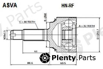  ASVA part HN-RF (HNRF) Joint Kit, drive shaft