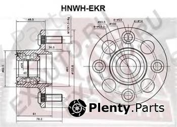  ASVA part HNWH-EKR (HNWHEKR) Wheel Bearing Kit