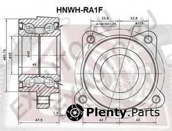  ASVA part HNWHRA1F Wheel Bearing Kit