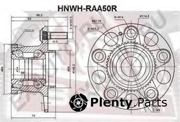  ASVA part HNWH-RAA50R (HNWHRAA50R) Wheel Bearing Kit